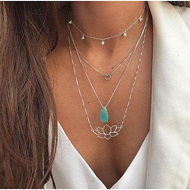 Women layered necklace jewelry