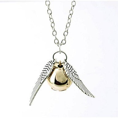 Women pendant necklaces, wings, ball, fashion, silver, copper jewelry necklace birthday, leisure