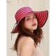 Women basic cute polyester sun hat, solid color