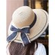 Women holiday polyester straw hat, solid color