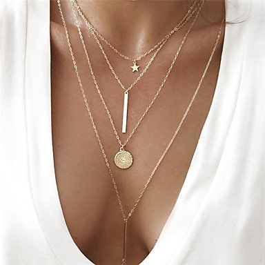 Women coin necklace, layered necklaces, long necklace, lovely necklace alloy jewelry