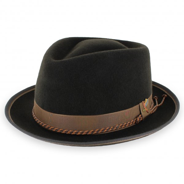 Fur Felt Velour Pork Pie Hat