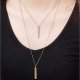 Women wrapped necklace simple geometric layered necklace lovely necklace clothing accessories