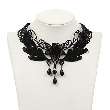 Female flower lace collar necklaces classic fashion jewelry necklace