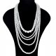 Layered necklace long necklace female fashion oversized jewelry necklace