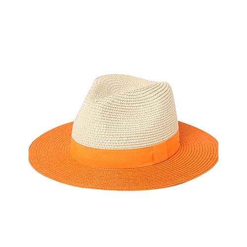 Female basic sun hat, color block