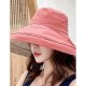 Female cute polyester soft hat sun hat, solid color