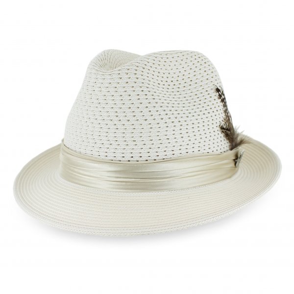 Poly Braided Fedora Hat