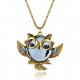 Women cubic zirconium oxide dragon pendant necklace, cat eagle, fashion alloy necklace jewelry daily