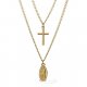 Layered necklace cross necklace women retro fashion jewelry necklace