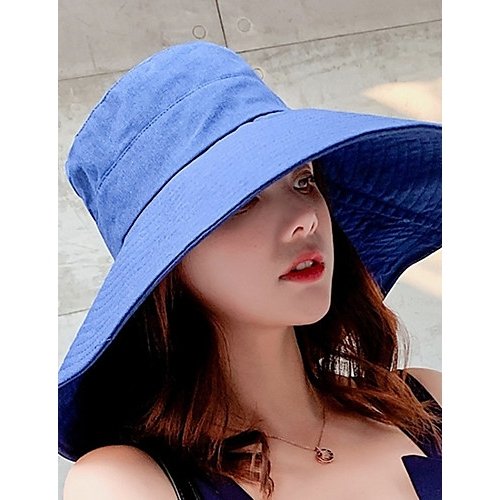 Female cute polyester bonnet sun hat color