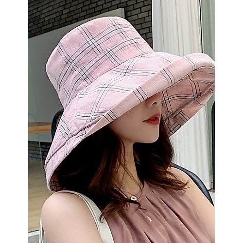 Female cute polyester soft hat sun hat, floral