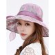 Women basic cute sun hat, color block