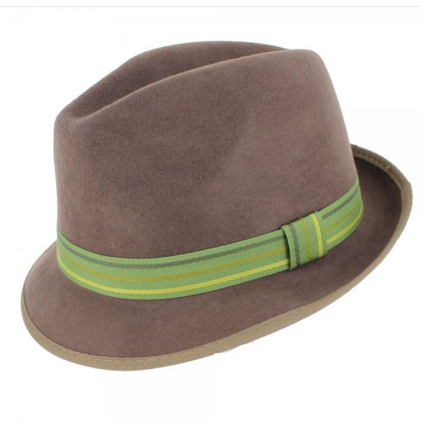 Crushable Wool Felt Fedora Hat