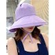 Female cute polyester soft hat sun hat, solid color