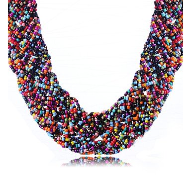 Women collar necklace, diamond, fashion, rainbow necklace jewelry, leisure