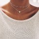 Pearl necklace winding double collar female necklace heart necklace jewelry