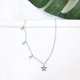 Women fashion collar necklaces, diamond, simple, sterling silver necklace jewelry daily