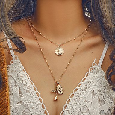 Women layered necklace jewelry