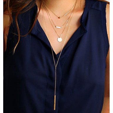 Women lasso tassel pendant necklace, long necklace, fashion alloy necklace jewelry, leisure