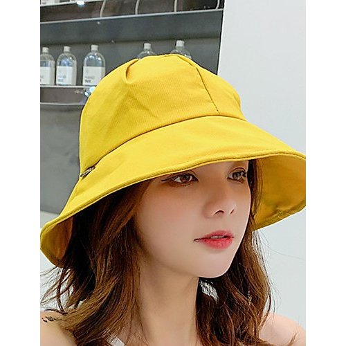 Female cute polyester soft hat sun hat floral print