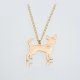 Female dog heart necklace woman cute fashion jewelry necklace