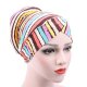 Female basic cotton soft sheepskin hat rainbow