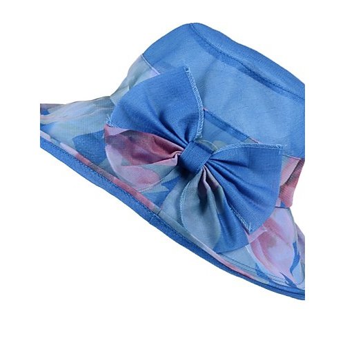 Women cute polyester soft hat sun hat, floral print