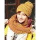 Women knit ski hat, solid color