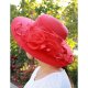 Female holiday polyester hat sun hat, solid color folds