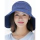 Female holiday nylon sun hat, solid color