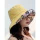 Female cute polyester soft hat sun hat, solid color