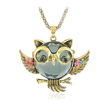 Female pendant necklace vintage necklace owl necklace mold