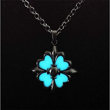 Women pendant necklaces, flower, Luminous LED jewelry necklace