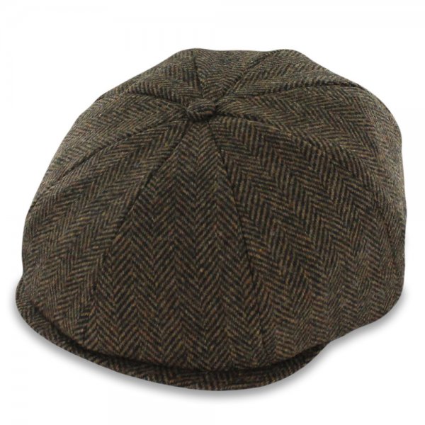 Herringbone Newsboy Cap