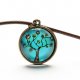 Women pendant necklace, resin tree of life, fashion jewelry necklace, leisure