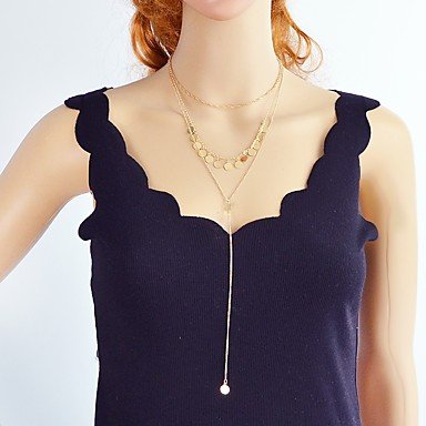 Layered necklace female long necklace