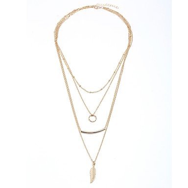 Women layered necklace long necklace fashion jewelry necklace Ye Jingdian