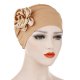 Women basic polyester soft hat, flower