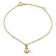 Anchor charm anklet