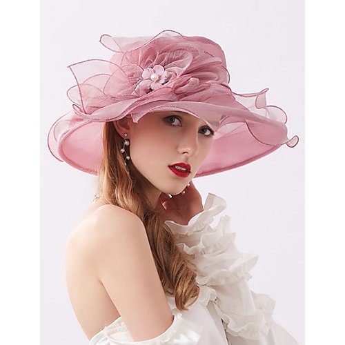 Women casual fashion cute chiffon lace soft hat sun hat flower