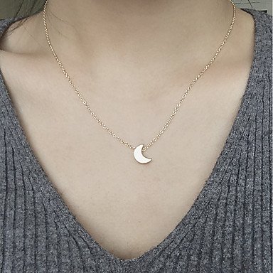 Crescent moon necklace female fashion silver necklace