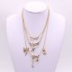 Women stratified layered necklaces, alloy necklaces fashion jewelry daily