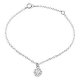 Clover Charm silver anklets