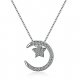 Cubic zirconia pendant necklace female silver necklace daily