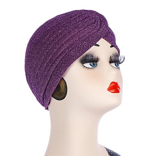 Women base polyester cap, solid color, fabric