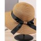 Female straw hat, solid color