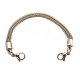 Mesh stainless steel double chain bracelet