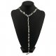 Harness necklace female long necklace stainless steel fashion silver necklace