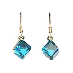 Crystal earrings Crystal earrings color magic cube crystal earrings fashion girl